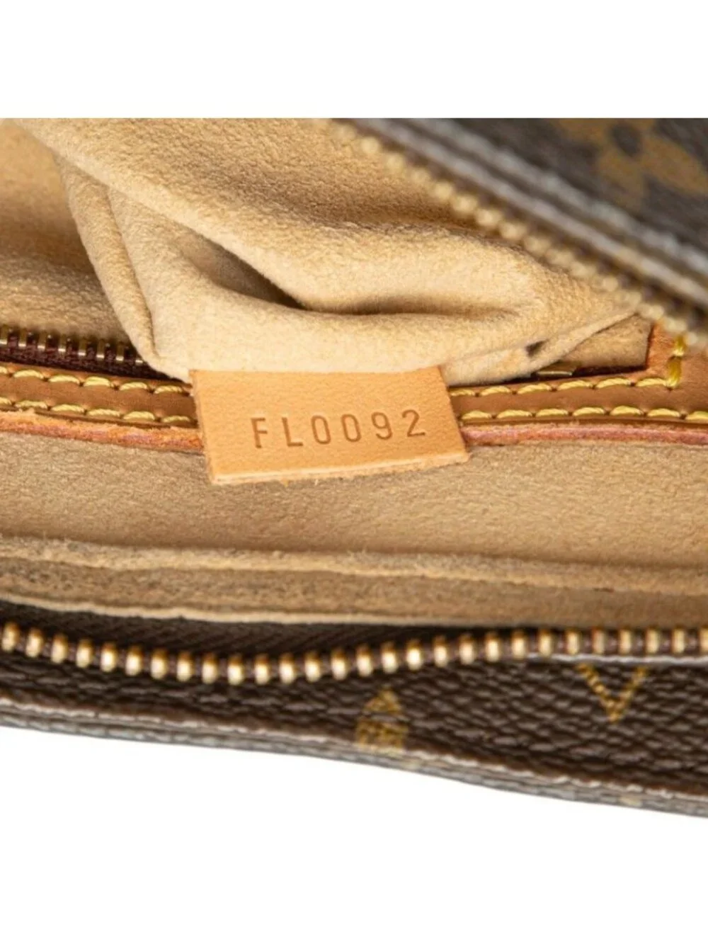 Louis Vuitton Monogram Looping MM Shoulder Bag Brown Leather
